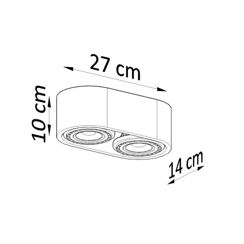 Scandi Design Wood Ceiling Lamp - Basic Series, GU10