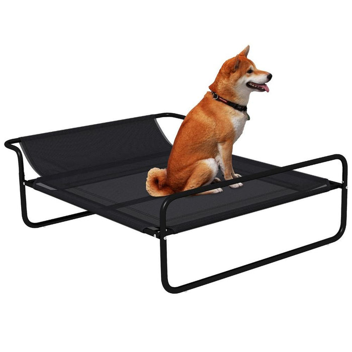 Premium Elevated Dog Bed with Breathable Mesh & Adjustable Headrest, Suitable for Outdoor Use - Medium Dogs