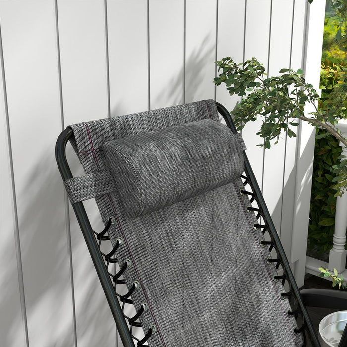 Premium Quality Outsunny Zero Gravity Rocking Chair - Foldable & Portable - Ideal for Outdoors - Grey