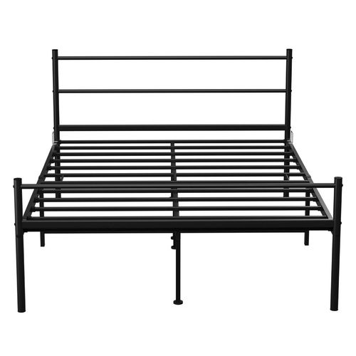 Extra Strong King metal bed in black powder coating
