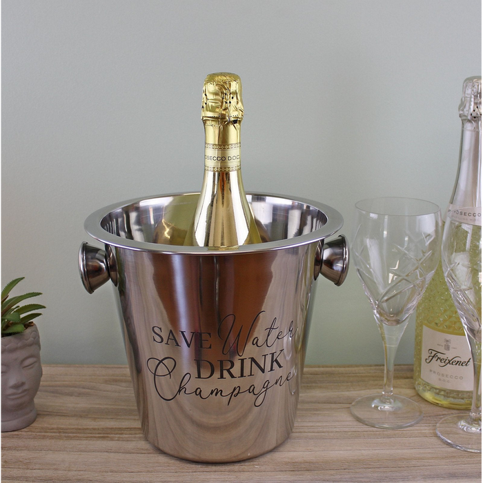 Premium Stainless Steel Champagne Bucket - High-Quality, Stylish Design, Perfect for Celebrations