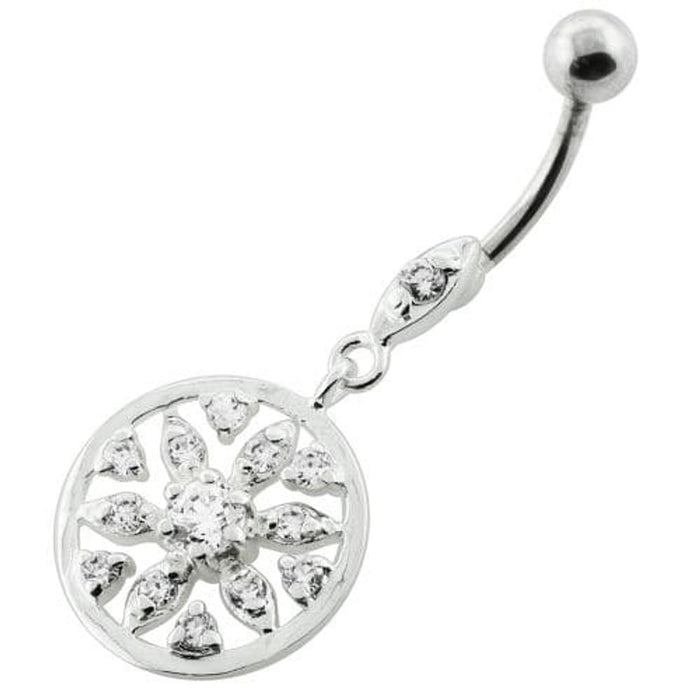 Jeweled Flower navel piercing