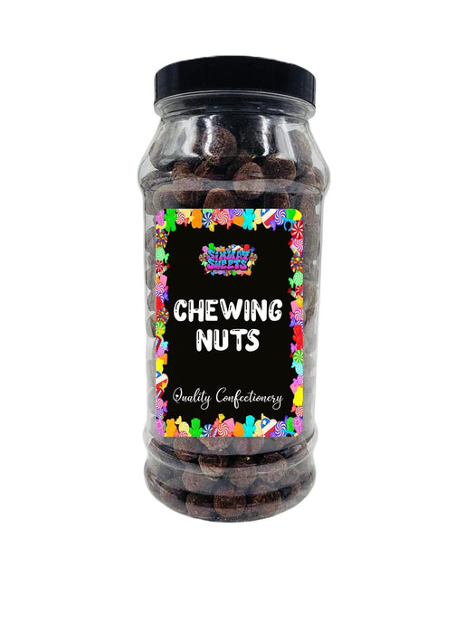 Chewing Nuts Retro Sweets Gift Jar - Chewy Chocolate Toffee - Best Quality - Date Assured - Delivered to Your Door