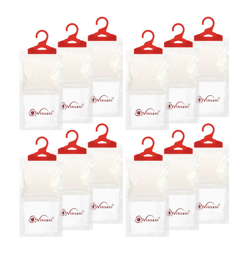 VINSANI 12PC HANG DEHUMID BAG