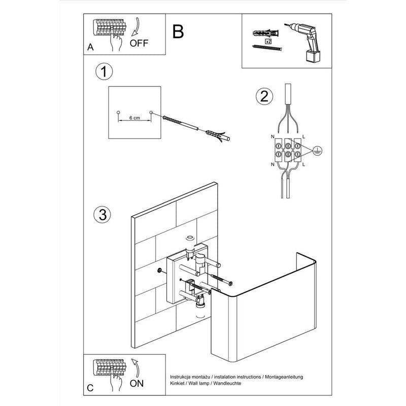 Premium Steel Wall Lamp - Modern Design, G9 Bulb- Best Quality, Attention to Detail