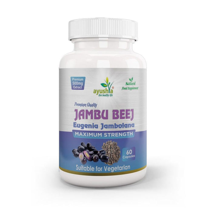 Jambu Bij Capsule - Supports Sugar, Anti-Inflammatory, Astringent, High-Quality Syzygium Cumini Supplement