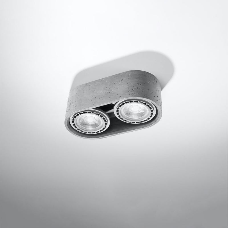 Premium Concrete Ceiling Lamp - Industrial Design GU10 - High Quality