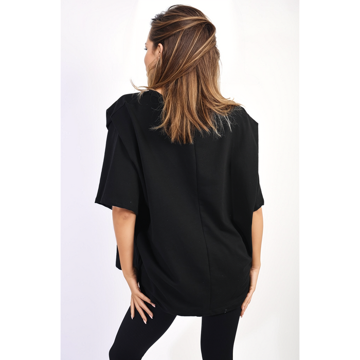 Jeanette Oversized Top - Comfortable and Chic Fashion Statement for Any Occasion!