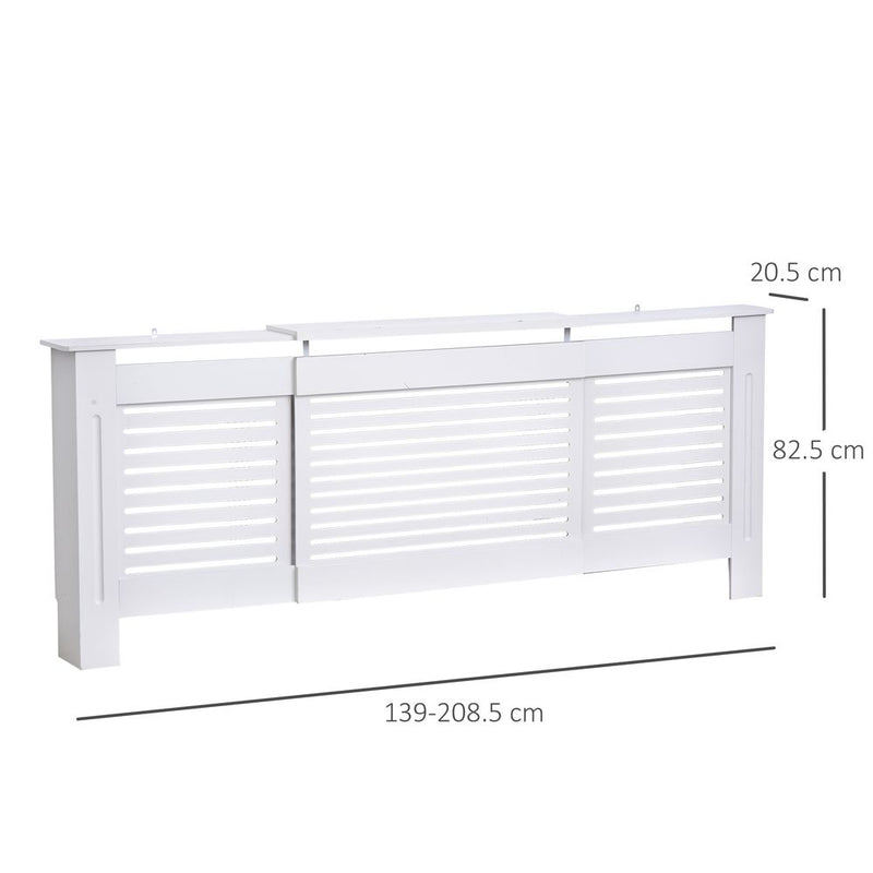 Extendable MDF Radiator Cover MDF-White