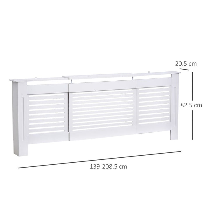 Extendable MDF Radiator Cover MDF-White