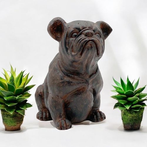 30X33CM SITTING DOG GARDEN STATUE