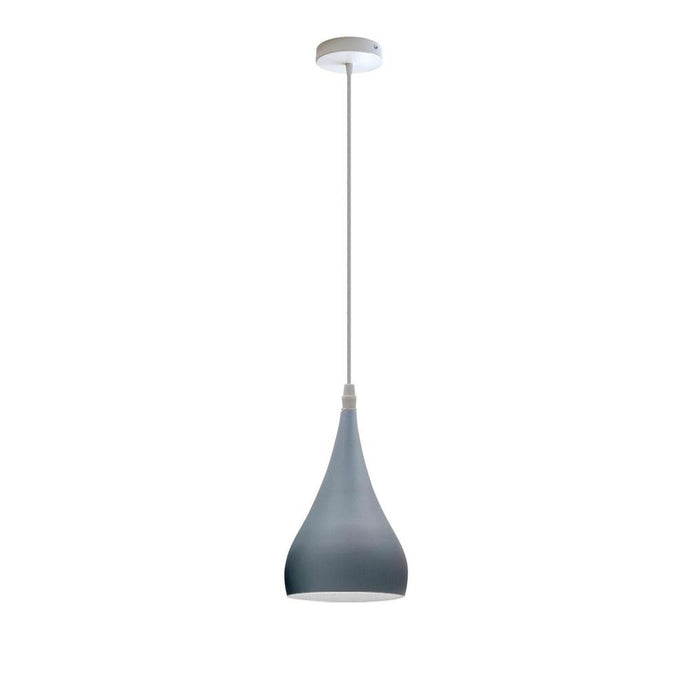 Metal E27 Teardrop Pendant Light Modern Industrial Hanging Light Fixture