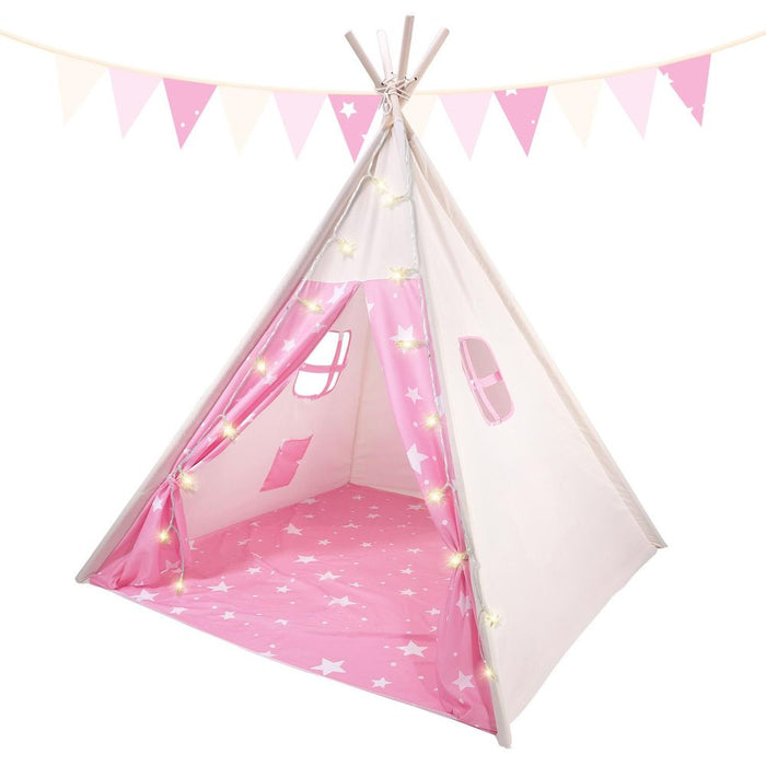 SOKA Teepee Tent - Premium Quality Breathable Cotton Canvas, Easy Assembly, Hours of Fun Playtime - Certified Quality