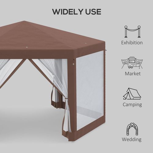Hexagonal Garden Gazebo Party Tent Patio Marquee Canopy