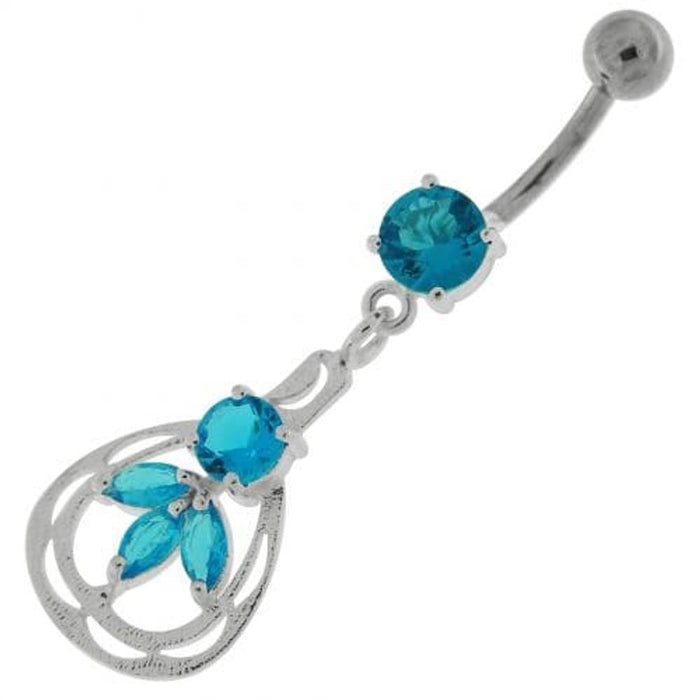 Jeweled Dangling Fashion Navel Belly button Ring