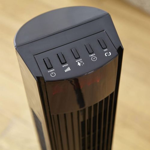 Neo 46" Black Floor Free Standing Tower Fan