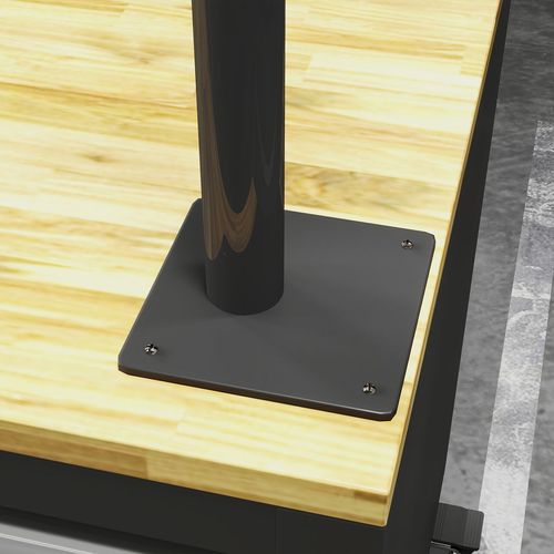 HOMCOM Bike Repair Stand, Wall Mount Bike Workstand w/ Adjustable Clamp