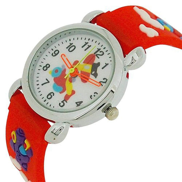 Relda Children's Red 3D Flying Aeroplane Boy's Watch REL44