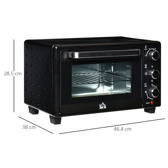 Premium 21L Mini Oven, Grill, Toaster Timer, Baking Tray & Wire Rack - 1400W