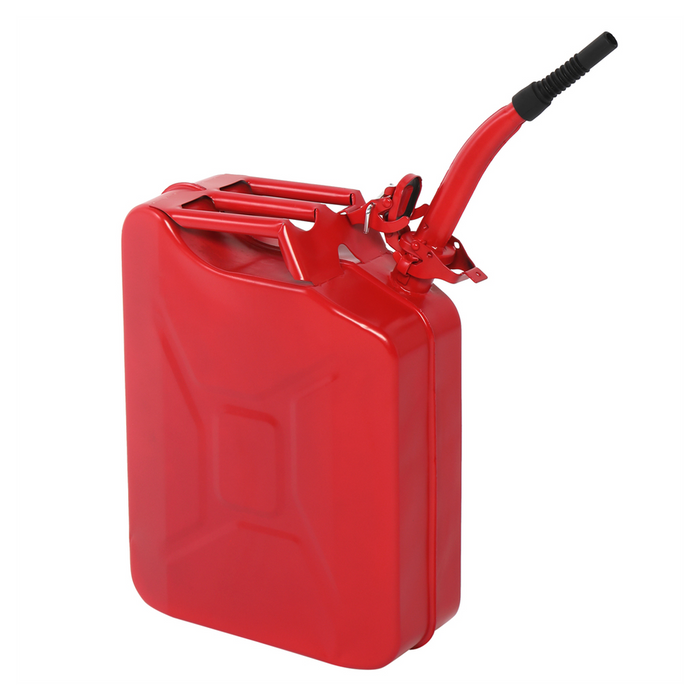 20L US Standard Cold-rolled Plate Petrol Diesel Can Gasoline Bucket with Oil Pipe Red