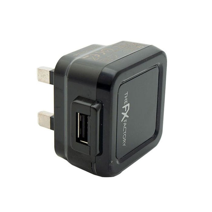 FX Powabud USB Charger - Black | 1A Fast Charging | Compact & Portable