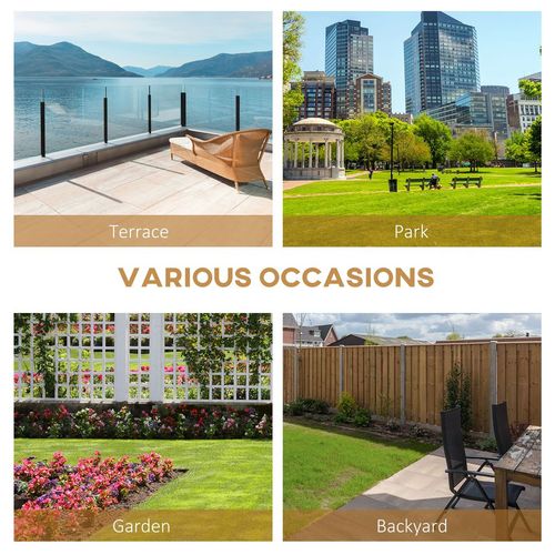 2 Seater Wood Garden Storage Bench Outdoor Storage Box Natural