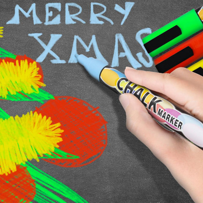 Doodle Vibrant Colors Liquid Chalk Pens - Writes On Whiteboards & Chalkboards