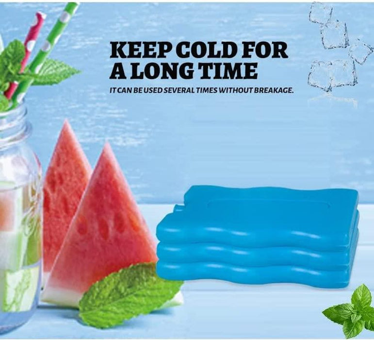 Freezer Blocks Family Pack Reusable - Keeps Food and Drink Cooler for Hours Ice Blocks for Lunch Boxes Outdoor Picnic, Camping