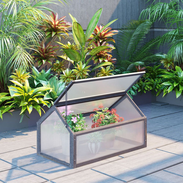 Premium Wooden Cold Frame Greenhouse. High Quality PC Panels. Reliable Seller.