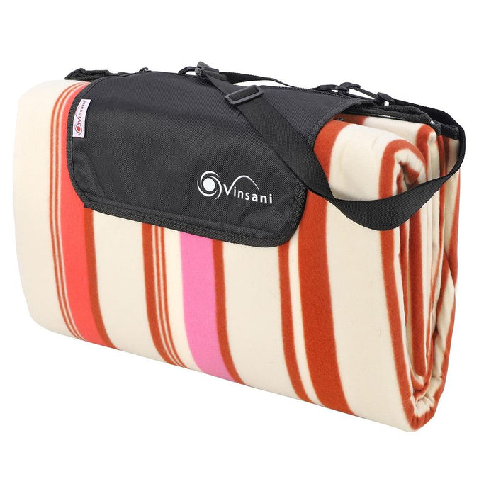 Vinsani 260 x 220cm Picnic Rug - Durable, Portable, Waterproof - Perfect for Camping, Beach, and Park Trips