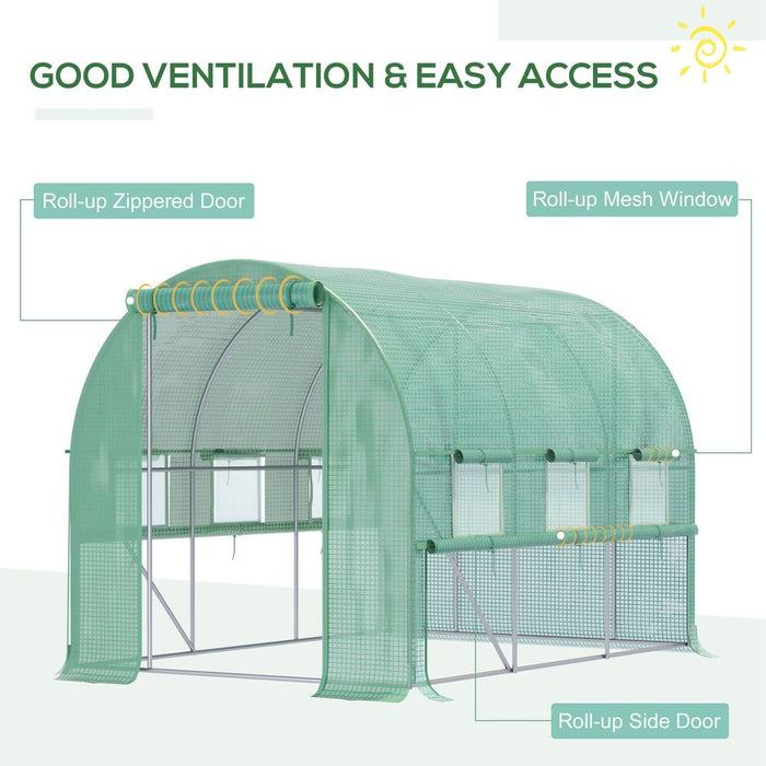 Premium Outdoor Greenhouse: UV-Protected, Great Ventilation, Easy Access - Grow Your Garden!