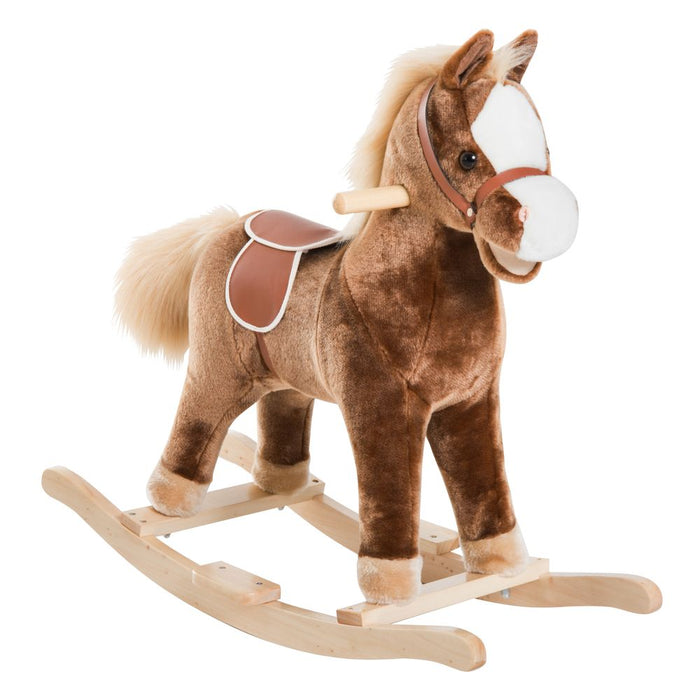 Premium Wooden Rocking Horse - Baby Toy & Gift - Sturdy & Comfortable - HOMCOM