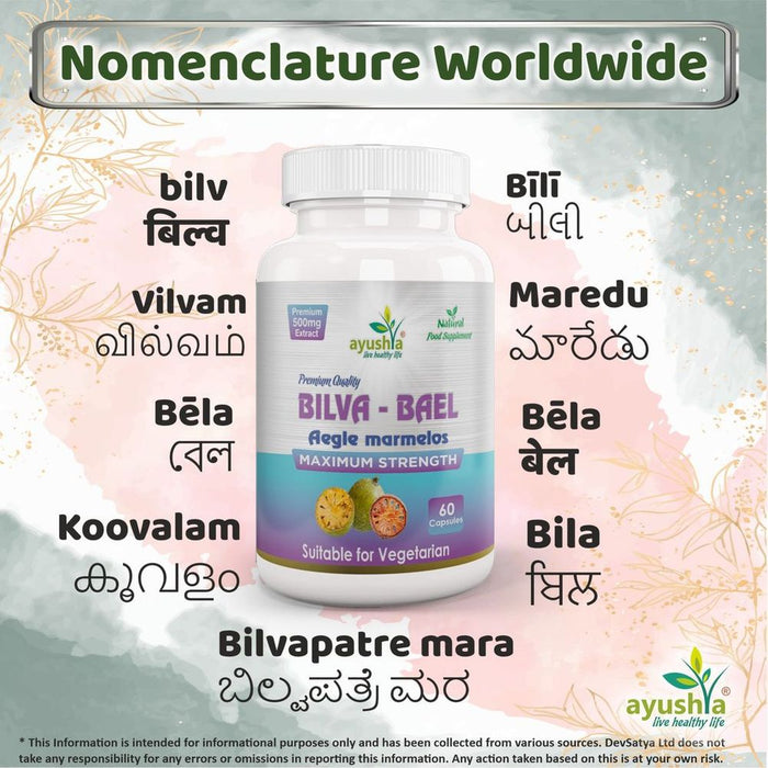 Bilva (Bael Leaf) Capsule - High-Quality Ayurvedic Supplement for Antioxidant & Digestive Health