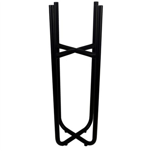 Tall Black Stand with Iridescent Rainbow Metal Planter 62cm x 18cm
