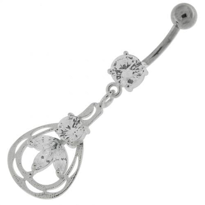 Jeweled Dangling Fashion Navel Belly button Ring