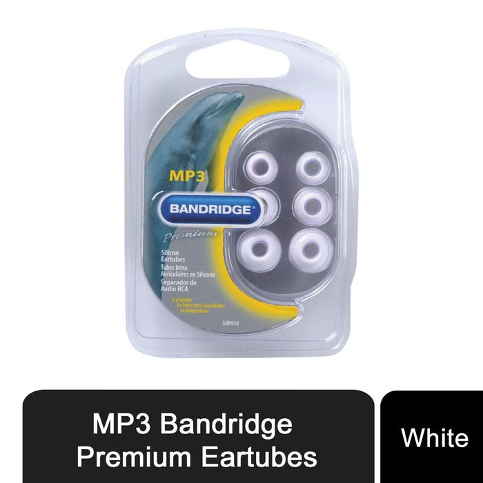 Aquarius Bandridge Silicon Eartubes for In-Ear Headphones, White