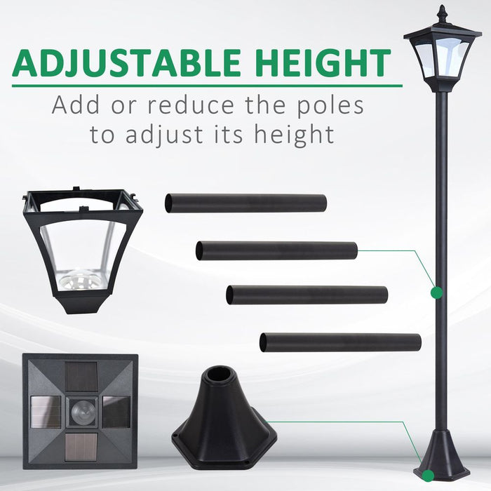 Dimmable LED Solar Post Lamp: Stylish & Affordable Lighting Solution for Gardens, Patios, and Decks. Water-Resistant & Energy-Saving!