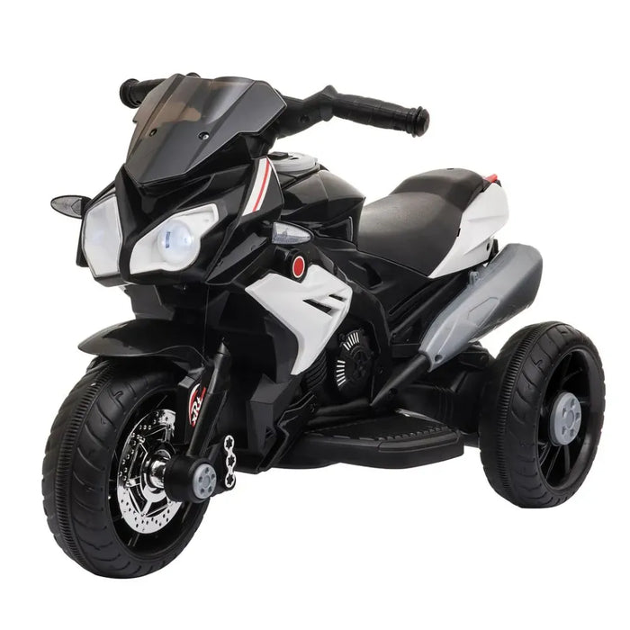 Kids Electric Motorcycle Ride-On Toy Vehicle 6V Battery Music Horn Lights Black