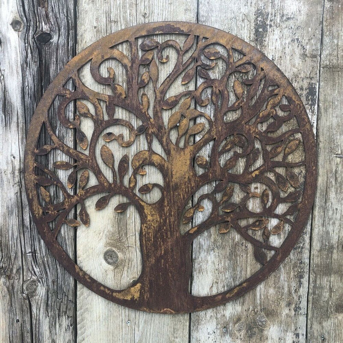 Rusty Metal TREE OF LIFE Sign | Garden Decoration | Indoor/Outdoor Use