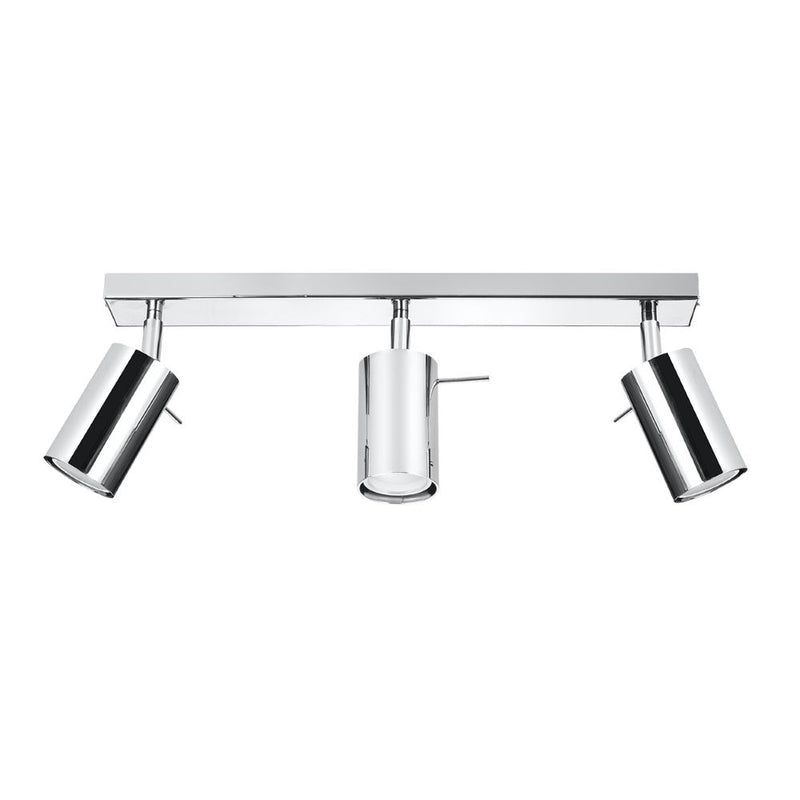 Ring Steel Chrome 3 Light Classic Ceiling Light GU10