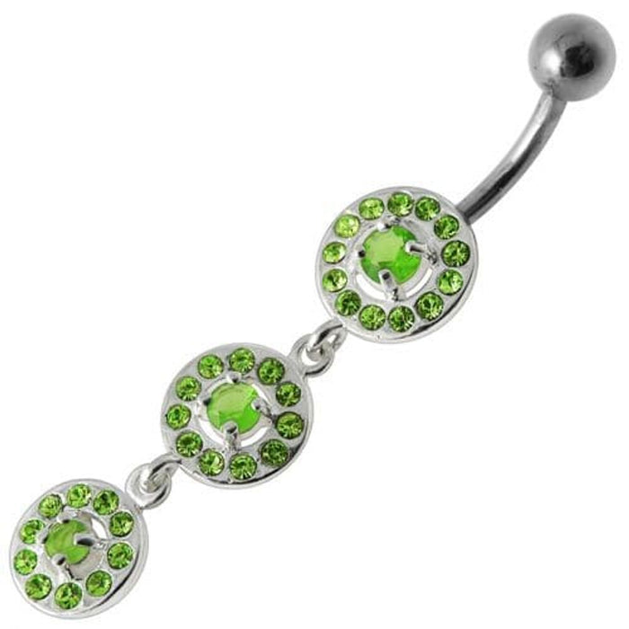 Fancy Old Classic Design Dangling Navel Ring