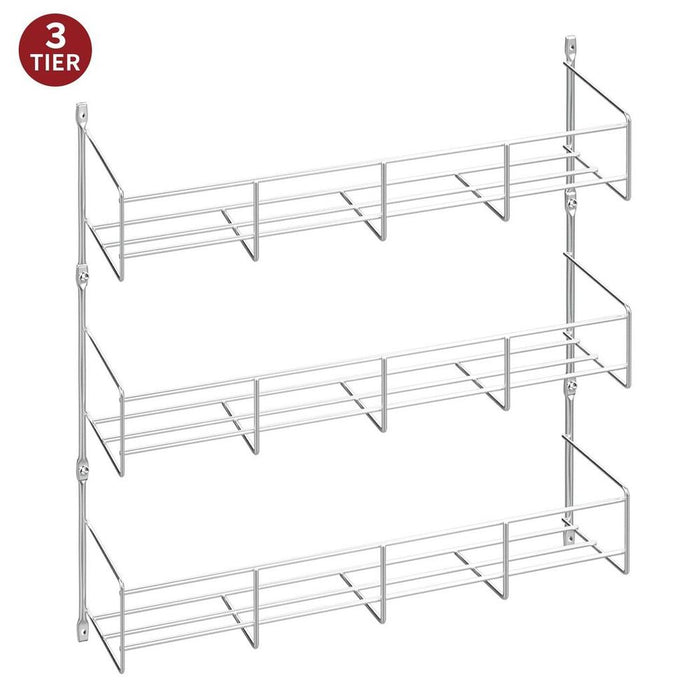 Organize Your Kitchen with the VINSANI 3 Tier Herb & Spice Rack - Quality and Space-Saving, Holds Up to 24 Jars! 0008762