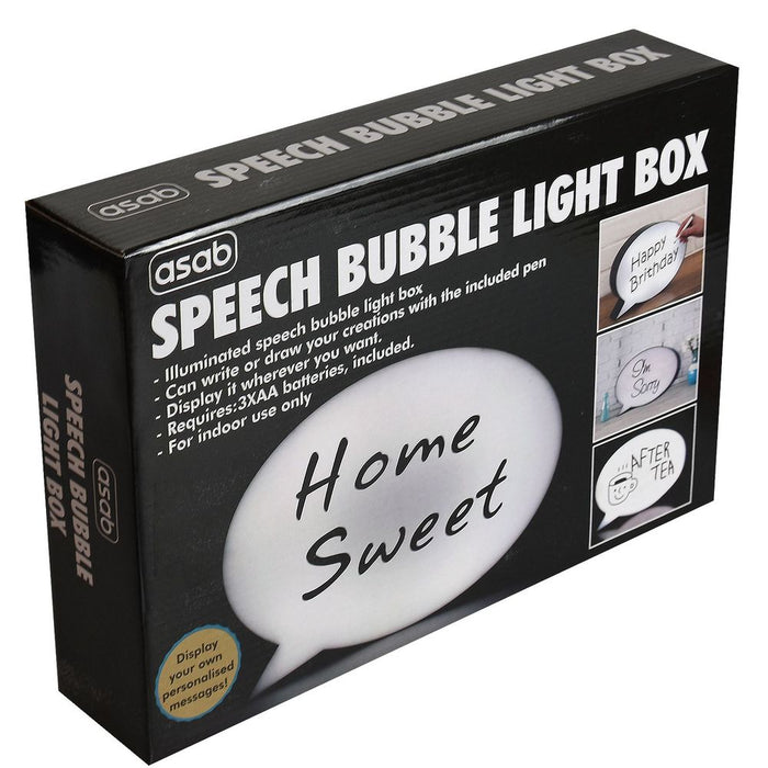 Speech Bubble Light Box OVAL | SBox12 | Personalize Messages with LED Display | Perfect for Parties & Celebrations