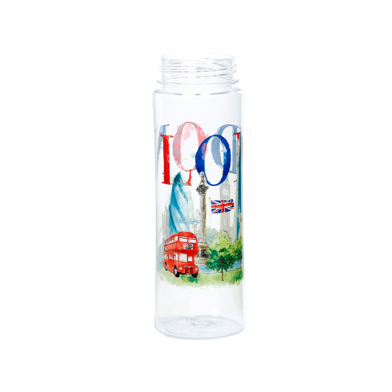 Travel-Friendly London Tour Water Bottle | 550ml | Reusable | Flip Straw
