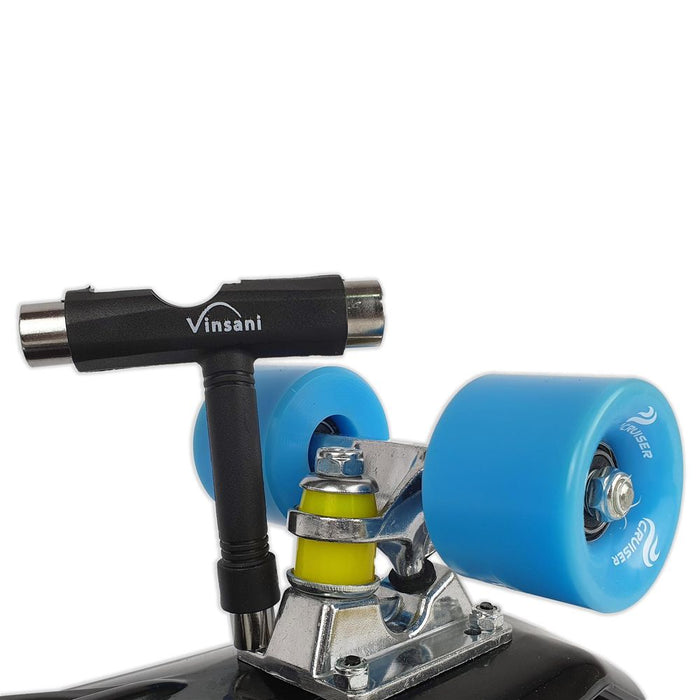 VINSANI SKATEBOARD TOOL: One-stop, lightweight & portable T-shape tool for easy adjustment and customisation of your skateboard!