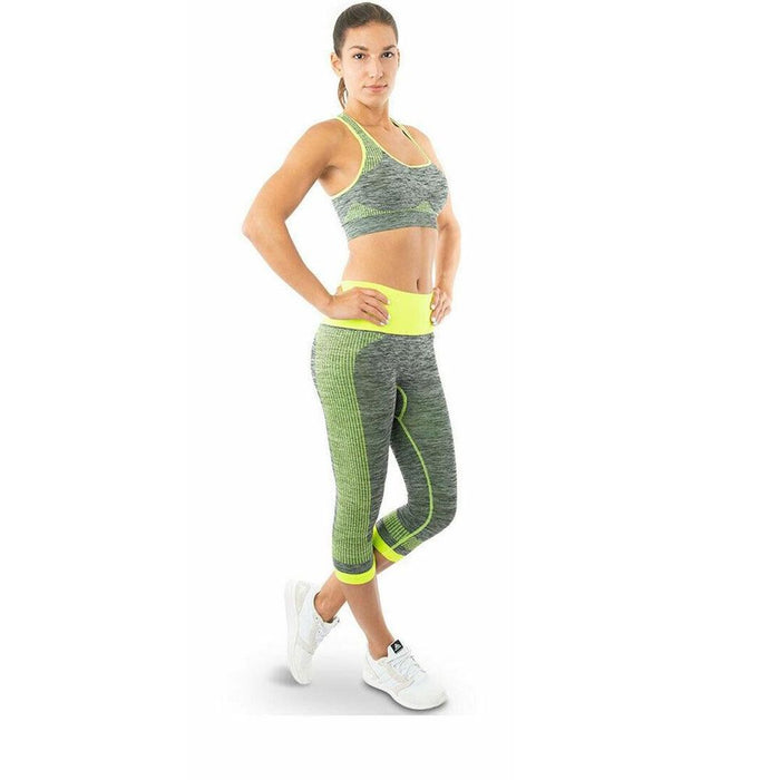 Zodiac Fitness Women Yoga Set Green S | Moisture Wicking | Soft Touch Elastic | Quick Dry