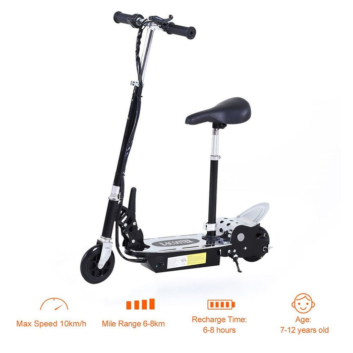 HOMCOM Teen Foldable Electric Scooters 120W w/ Brake Kickstand - Professional Seller, High Quality