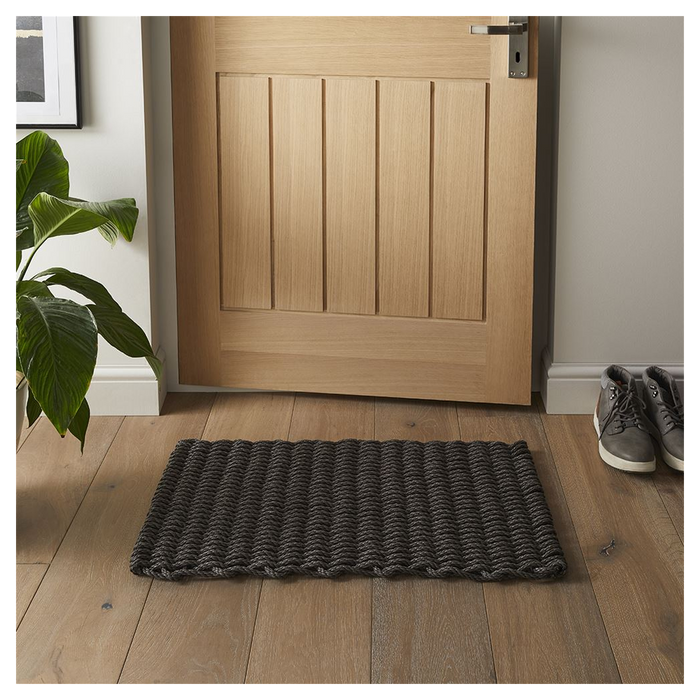 Premium Braided Polypropylene 45x75cm Slate Doormat - Best Quality, Durable, Stylish