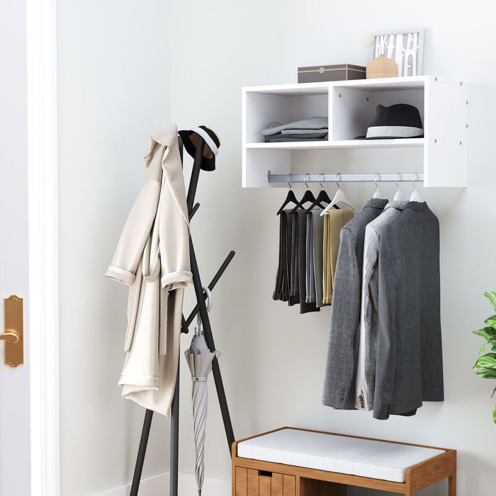 Premium White Wall Coat Rack - Durable, Stylish, Space-Saving