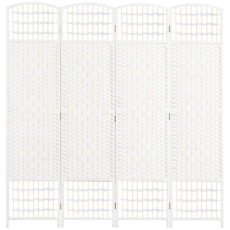 Premium HOMCOM Folding Room Divider - Stylish 4 Panel Privacy Screen, 170cm, White